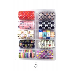 Papel foil variado 10 pcs...