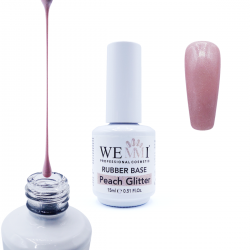 Rubber Base Peach Glitter...