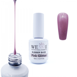 Rubber Base Pink Glitter...