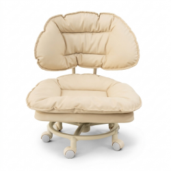 Taburete Bajo Grande Beige